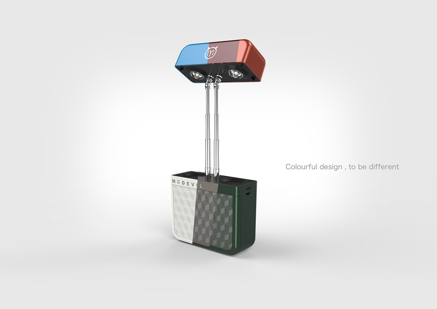 Desk lamp，portable battery，Little magic treasure，fashion，beautiful，industrial design，